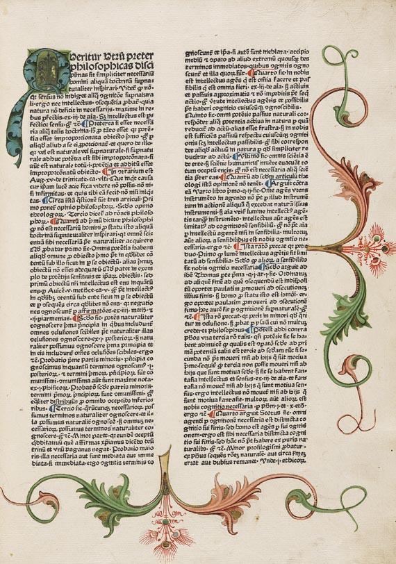 Petrus de Aquila - Quaestiones super libros Sententiarum. 1480. (C51)