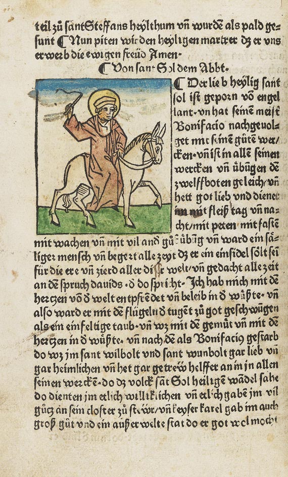  Jacobus de Voragine - Das Leben der Heiligen (Legenda aurea). 2 Bde. (C9/C17). - Weitere Abbildung