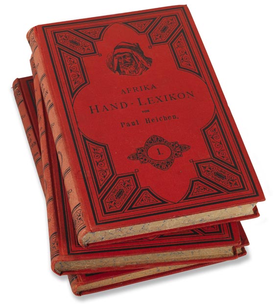 Paul Heichen - Afrika-Handlexikon 3 Bde. 1885 - Einband