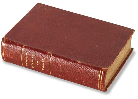 Christian Gottlob Barth - A brief history of the church of Christ (1845). - Einband