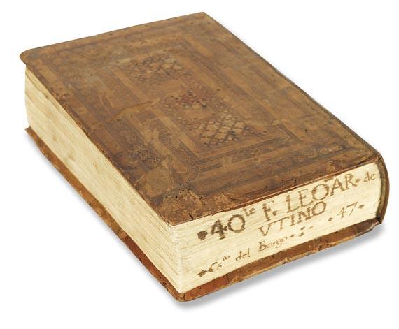  Leonardus de Utino - Sermones. 1479. (C43) - Einband