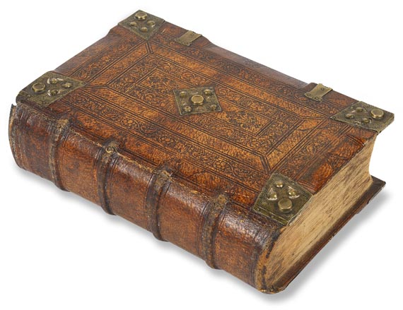 Sebastian Franck - Chronica und Weltbuch. 2 Teile in 1 Bd. 1534. - Einband
