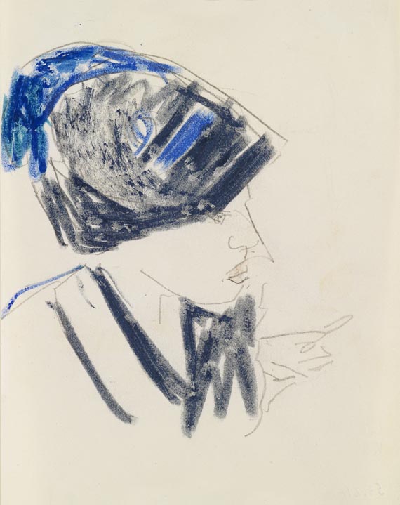 Ernst Ludwig Kirchner - Dodo mit blauem Hut
