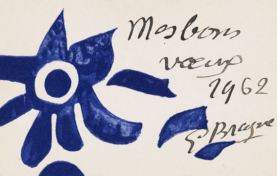 Georges Braque - Mes bons vœux (Neujahrskarte)