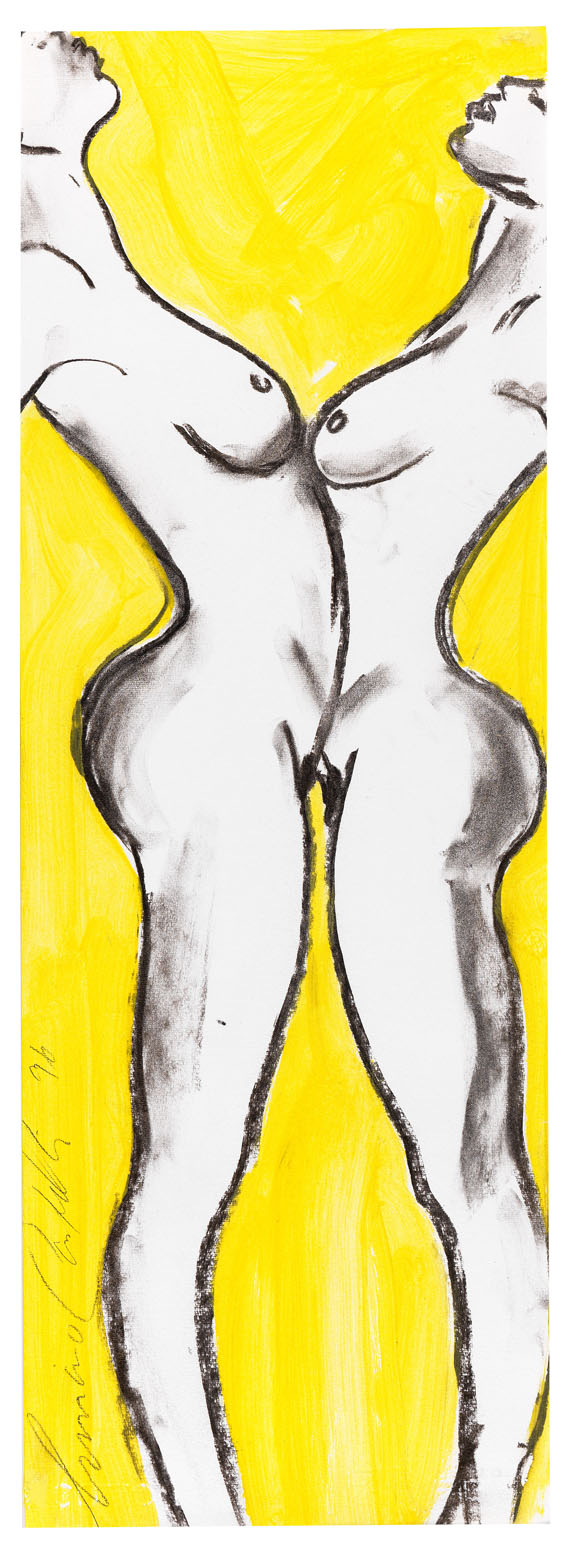 Luciano Castelli - Two Women - Yellow