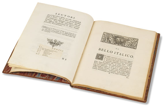 Bernardus Oricellarius (Rucellai) - De bello italico commentarius. 1724. - Weitere Abbildung