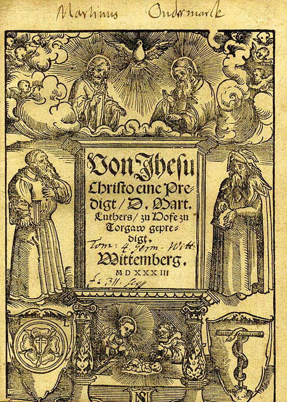 Martin Luther - Von Jhesu Christo eine Predigt, 1533