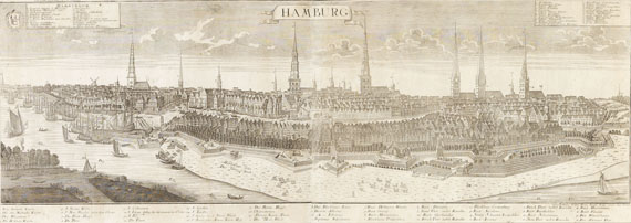  Hamburg - 1 Bl. Hamburg, G. B. Probst. Um 1730.