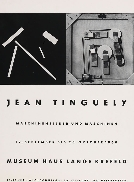 Jean Tinguely - 1 Plakat. 1960.