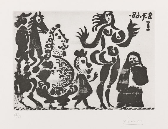 Pablo Picasso - Célestine, Maja et Grotesques