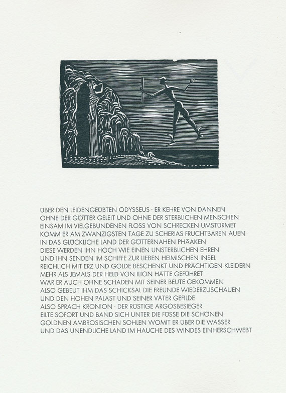 Gerhard Marcks - Homer - 5 Gesänge der Odyssee. 1963.