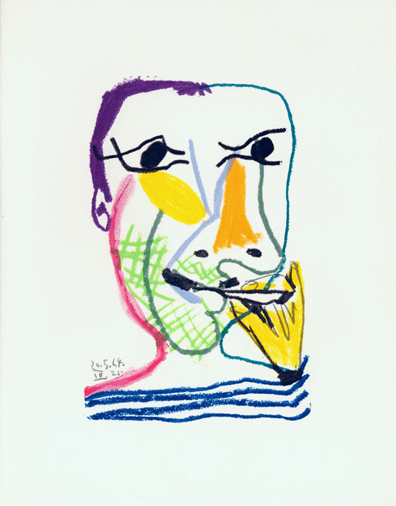 Pablo Picasso - Le gout du bonheur. 1970.