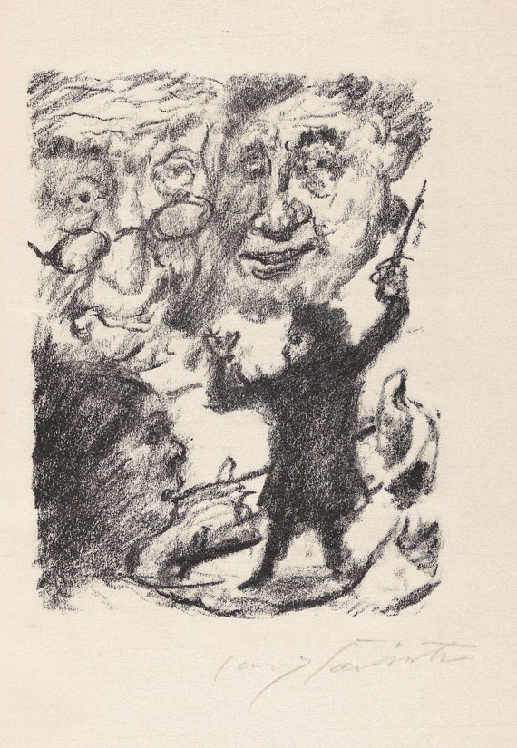 Lovis Corinth - Swift, J., Gullivers Reise ins Land der Riesen. 1922.