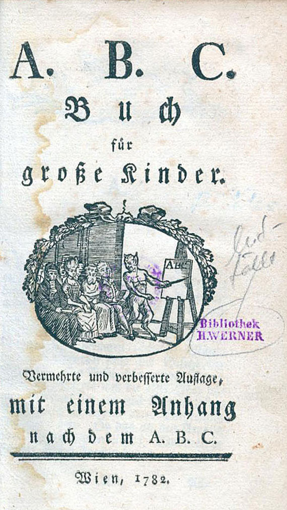 Joseph Richter - A. B. C. Buch für große Kinder. 1782