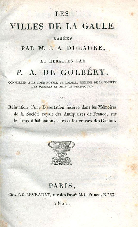 Antoine Aubriet - Sammelband Geographie (Mélanges littèraires). 4 Werke. 1818- 1822.