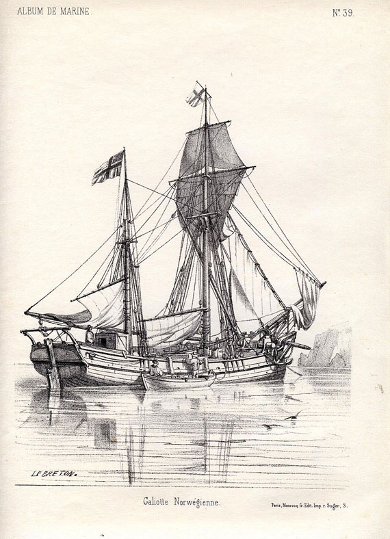 Schiffahrt - L. Le Breton, Album de Marine. Um 1870.