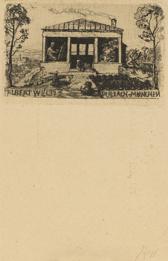Albert Welti - Künstlerpostkarten - Weitere Abbildung