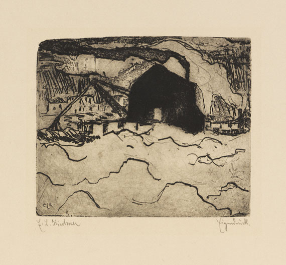 Ernst Ludwig Kirchner - Sandbagger an der Elbe