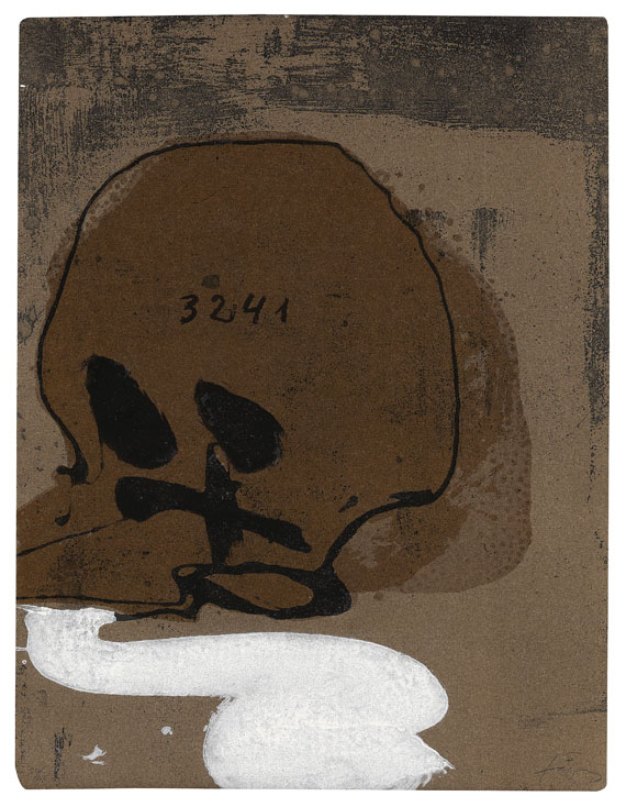 Antoni Tàpies - Crani amb xifres
