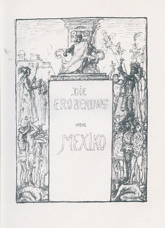 Max Slevogt - Cortes, Die Eroberung Mexikos. 1918