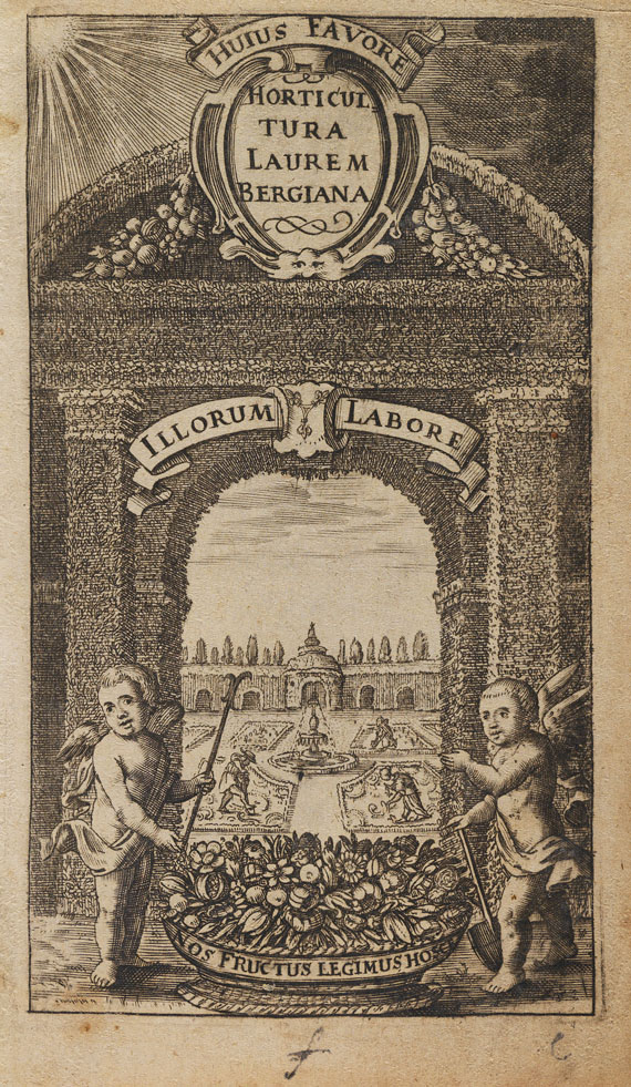 Wolf Albrecht Stromer von Reichenbach - Die edle Garten-Wissenschafft. 1673-82. 3 Tle. in 1 Bd.