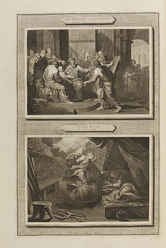 Mortier-Bibel - Historien des Ouden en Nieuwen Testaments. 3 Bde. 1700