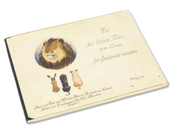 Otto Dill - Original Manuskript, "Was die lieben Tiere vom Löwen" - Weitere Abbildung