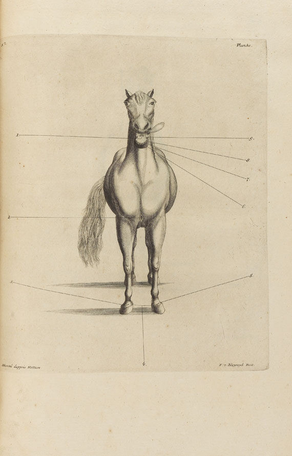   - Saunier, La parfaite connoissance de chevaux. 1734