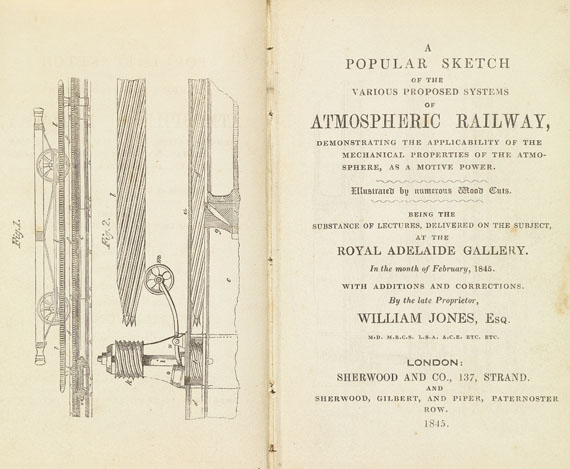William Jones - Atmospheric railways. 1845