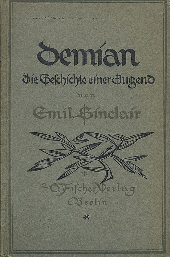 Hermann Hesse - Demian + Siddharta, EAs. Zus. 2 Bde. 1919-22.