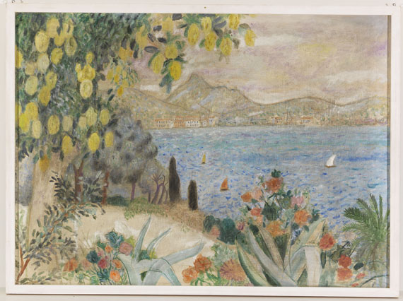 Max Peiffer Watenphul - Bucht von Amalfi (Rückseite: Landschaft bei Gaëta)