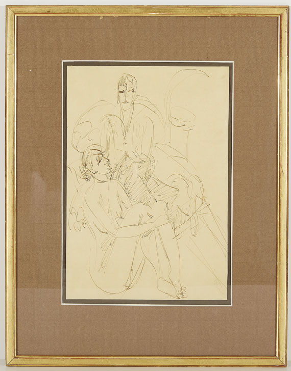 Ernst Ludwig Kirchner - Hockender Akt und sitzende Dame - Weitere Abbildung