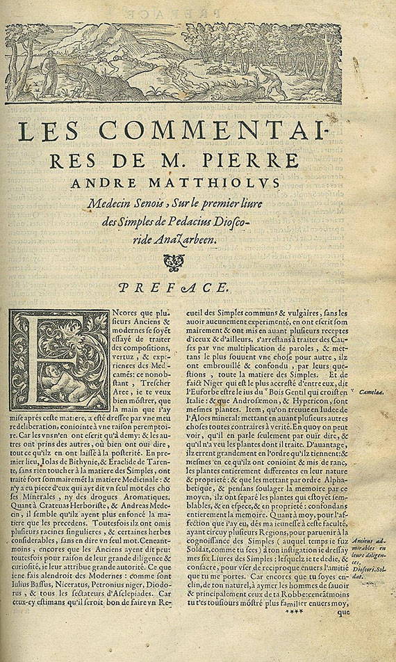 Pietro Andrea Mattioli - Les Commentaires. 1566.