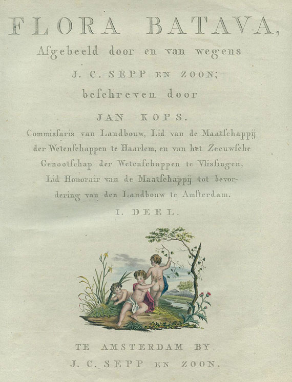 Jan Kops - Flora Batava. 1800-32. 6 Bde.