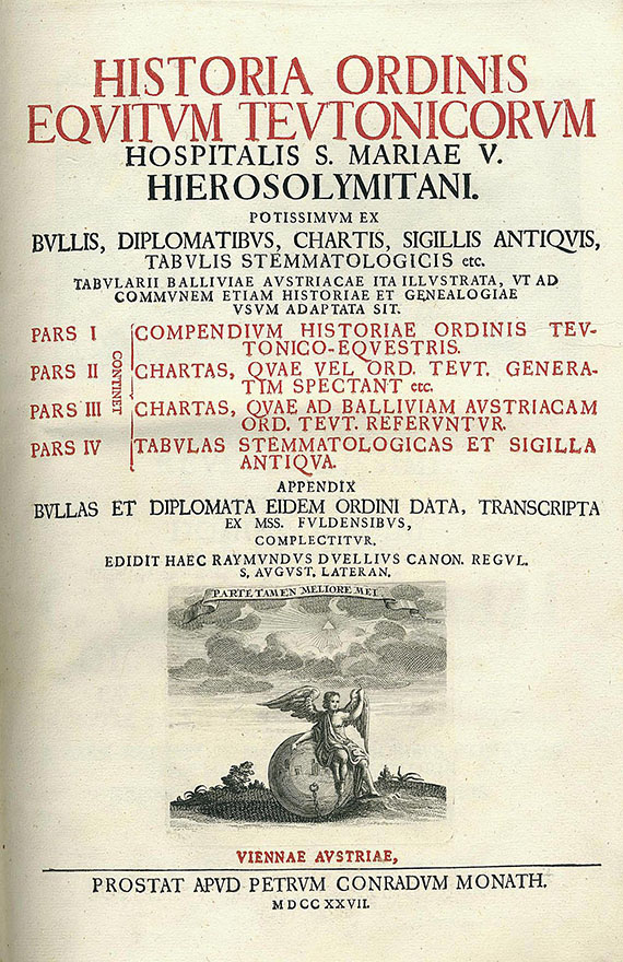 Raimund Duellius - Historia ordinis equitum teutonicorum. 1727.