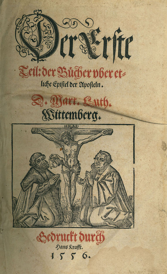 Martin Luther - Bücher uber etliche Epistel. 1556.