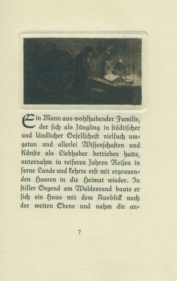 Ferdinand Schmutzer - Schnitzler, A., Die Hirtenflöte. 1912.