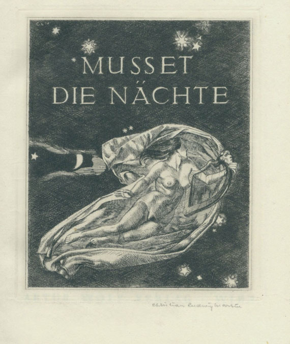 Alfred de Musset - Die Nächte. Illustr. von Chr. Martin. 1920.