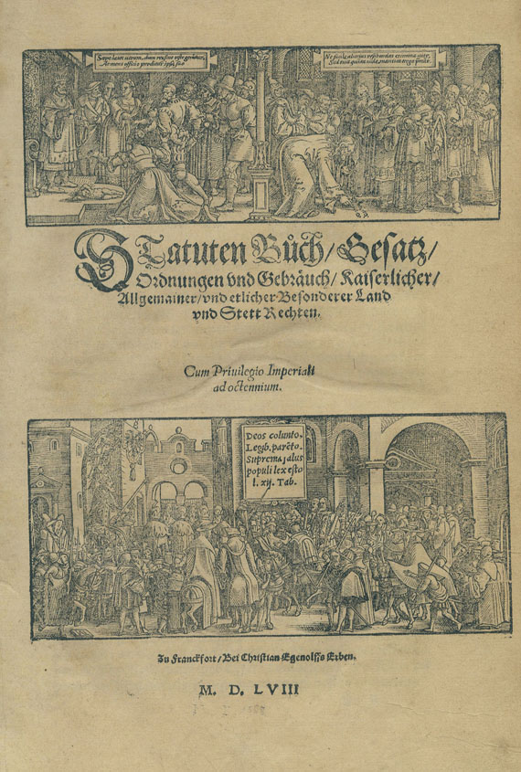 Justin Goebler - Statuten Buch. 1558