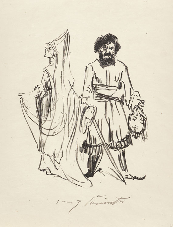 Lovis Corinth - Balzac, 15 Lithographien zu Die Frau Konnetable. 1922