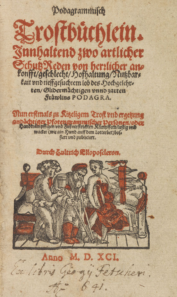 Johannes Fischart - Podagrammisch Trostbüchlein. 1591.