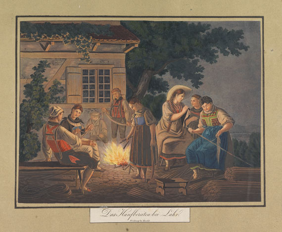 Aloys Schreiber - Trachten, Volksfeste ... im Grosherzogtum Baden. 1824..