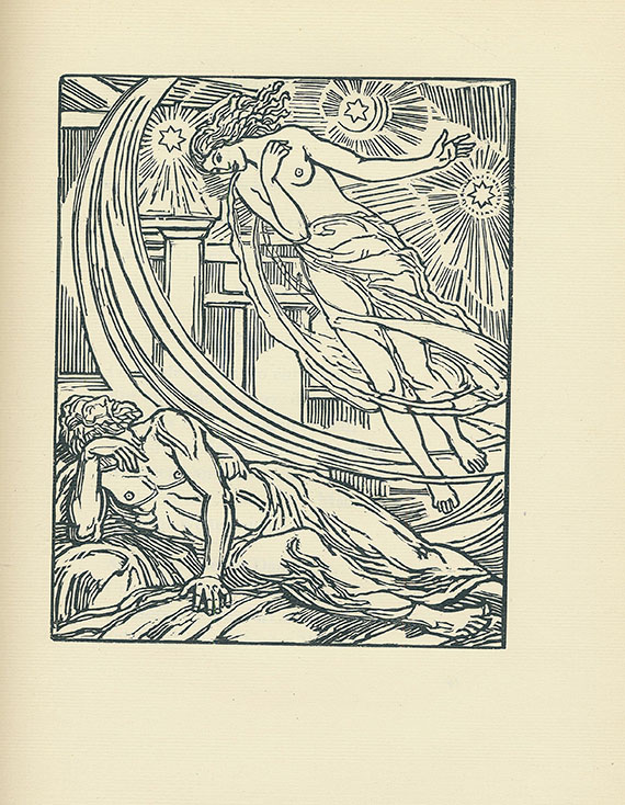 Ludwig von Hofmann - Goethe, Pandora. 1923.- Dabei: Prometheus. 1913.