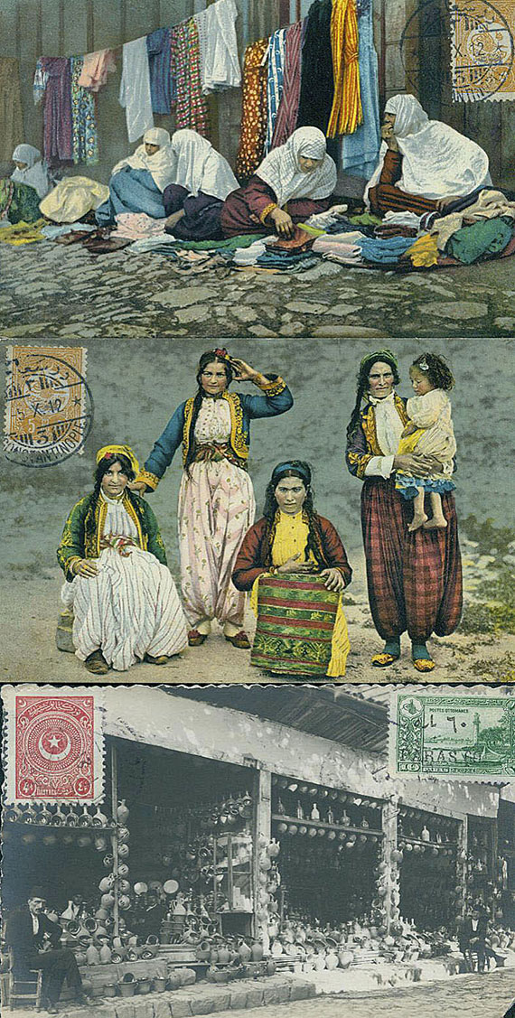  Reisefotografie - Sammlung von ca. 100 Postkarten Vord.-Orient/Nordafrika. 1912-25.
