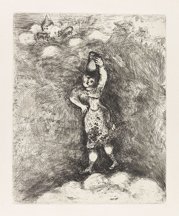 Marc Chagall - 5 Radierungen aus La Fontaine, Fables. 1952