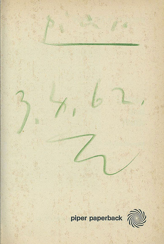 Pablo Picasso - Penrose, R., Picasso Leben und Werk. 1961. Mit Unterschrift.