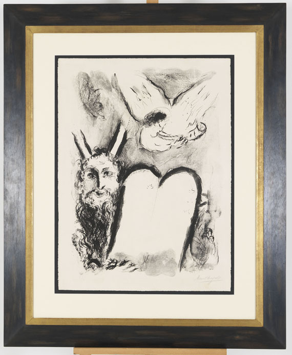 Marc Chagall - Moses und die Gesetzestafeln - Rahmenbild