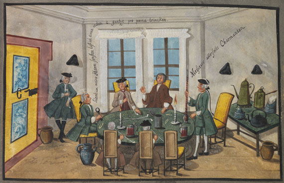  Album amicorum - Stammbuch Baldinger. Jena 1743-44. - Weitere Abbildung