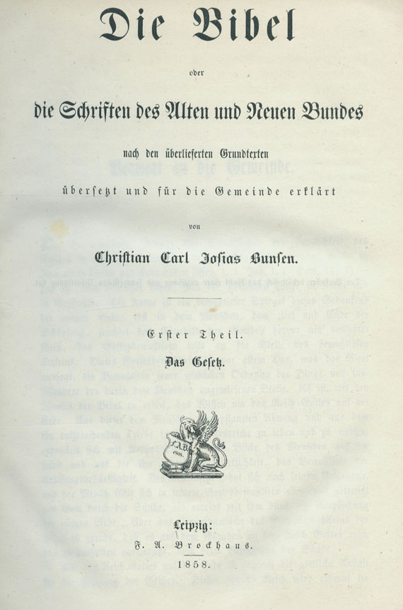  Biblia germanica - Bibelwerk, 10 Bde. (1858)