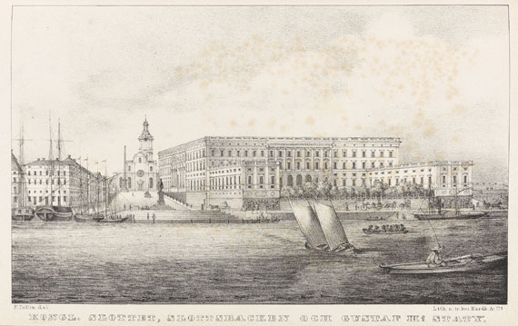   - Utsigter af Stockholm. Ca. 1840. - Weitere Abbildung